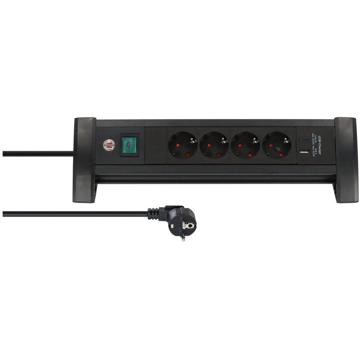Brennenstuhl Premium-Office-Line PDU 4X 1X USB-C (30W) 1X USB-A (18W) 1.8m