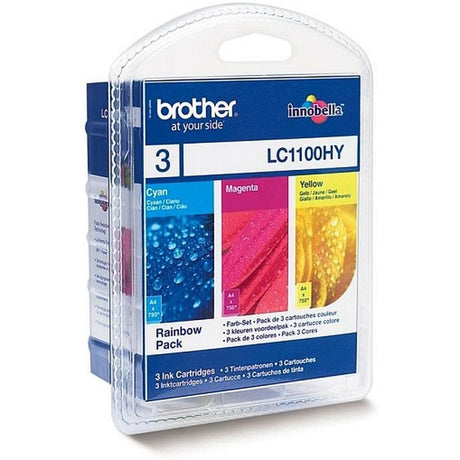 Brother LC-1100HYRBWBP Package w/ 1X Brother LC-1100HY w/ 3