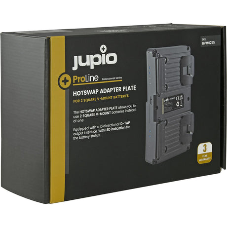 Jupio ProLine V-Mount Hotswap Adapter Plate For 2X Square - image 4 of 4