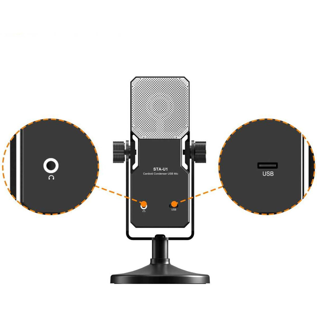 Comica STA-U1 USB-Microphone For Streaming Studio Podcast - image 3 of 5