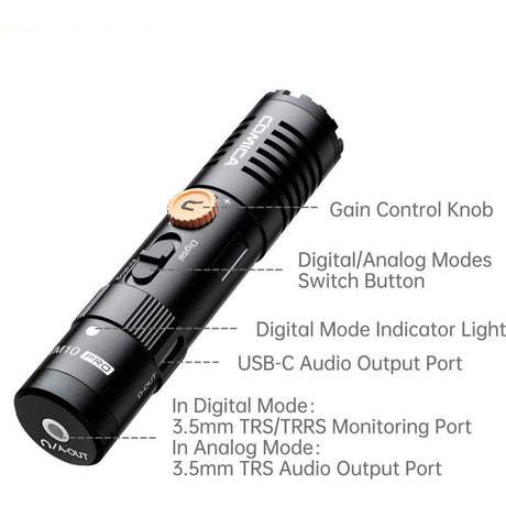Comica VM10 Pro Compacte Directional Microphone w/ 3.5mm And USB-C - image 5 of 5