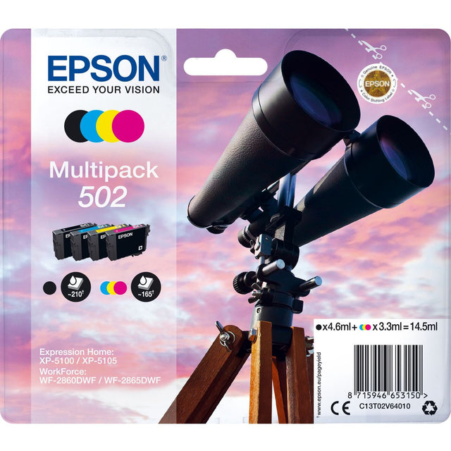 Epson 502 Multipack 4-COLOURS