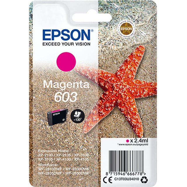 Epson Singlepack Magenta 603 Ink