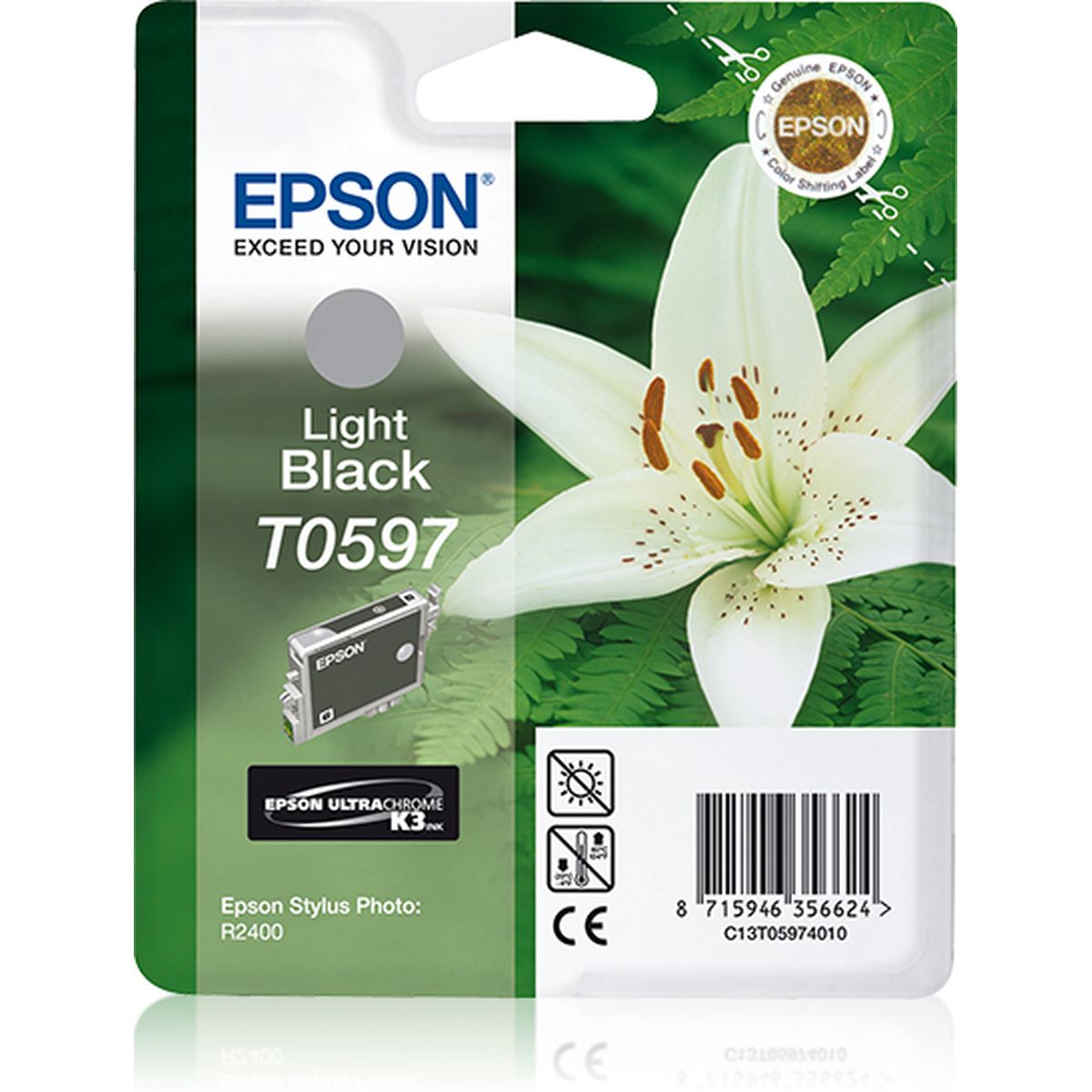 Epson Singlepack Light Black T0597 Ultra Chrom