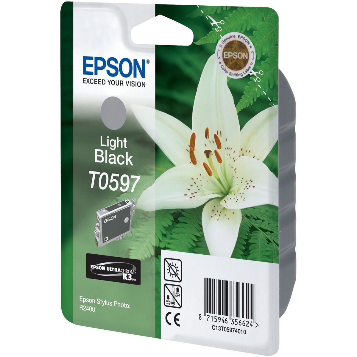 Epson Singlepack Light Black T0597 Ultra Chrom - image 2 of 3