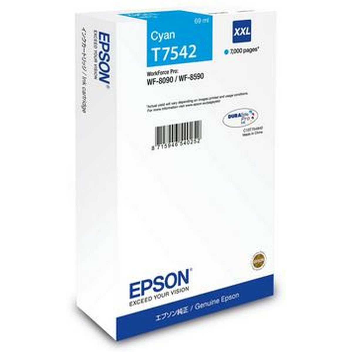 Epson WF-8090 / WF-8590 Ink Cartridge XXL Cyan