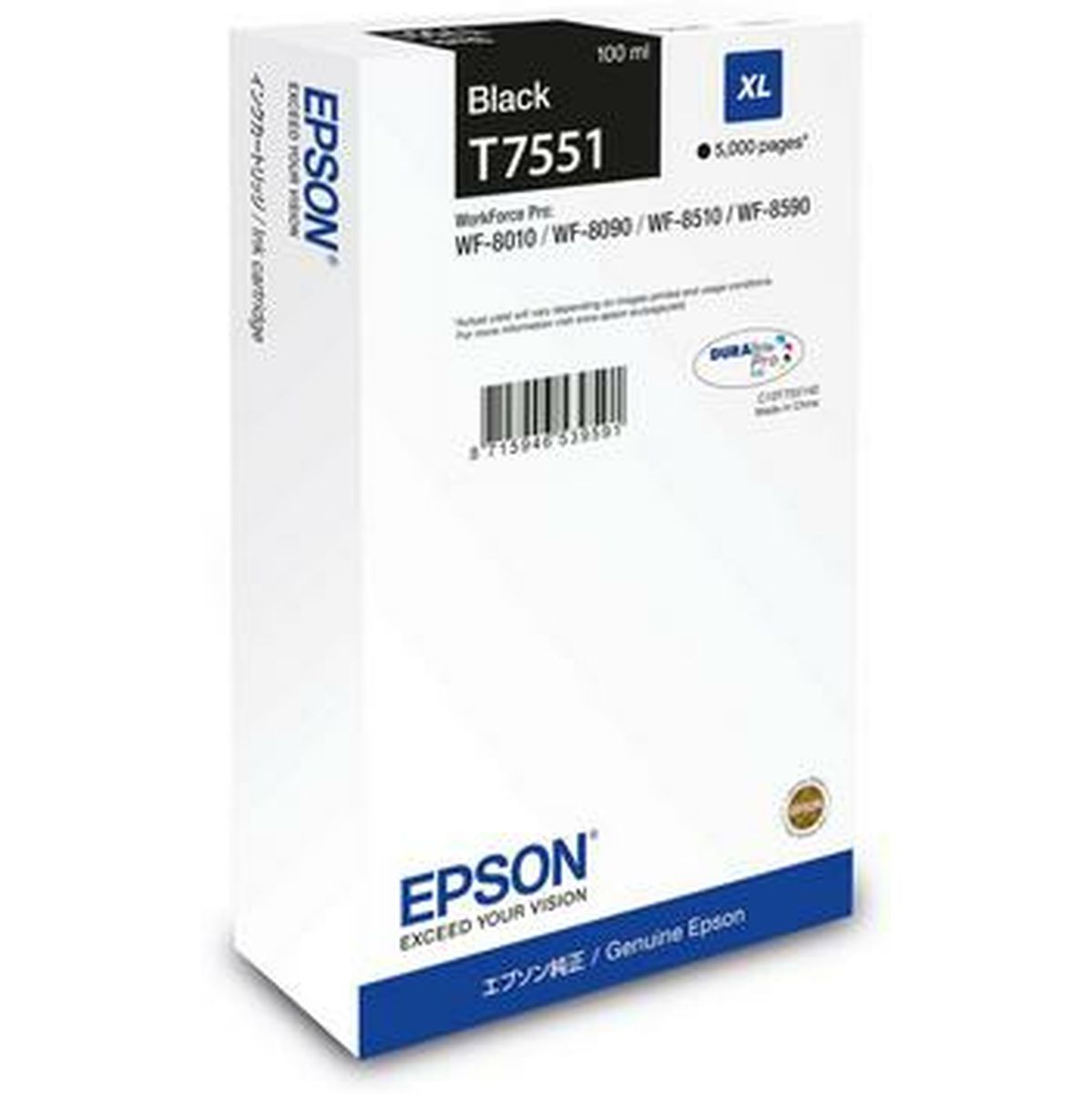 Epson WF-8XXX Series Ink Cartridge XL Black