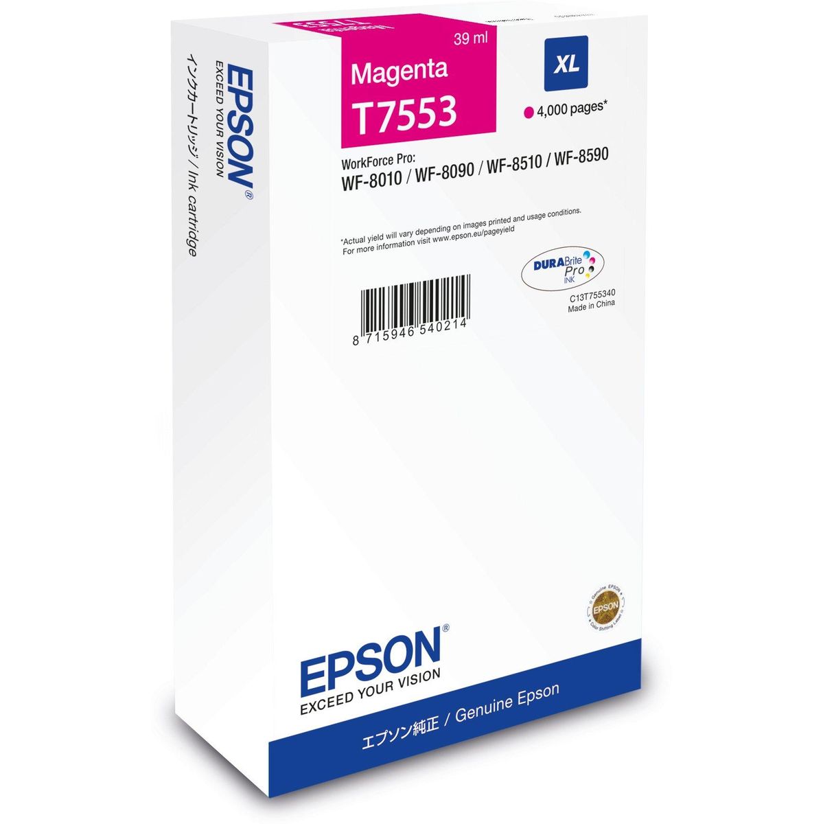 Epson WF-8XXX Series Ink Cartridge XL Magenta