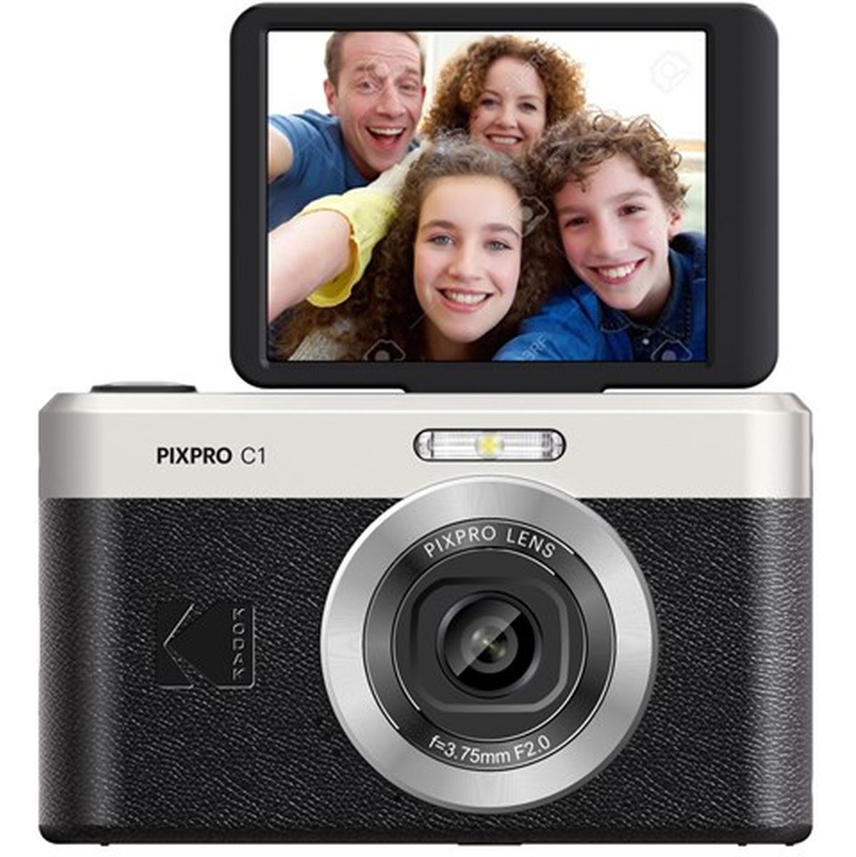 Kodak C1 Compact Camera Tiltable Scherm Black