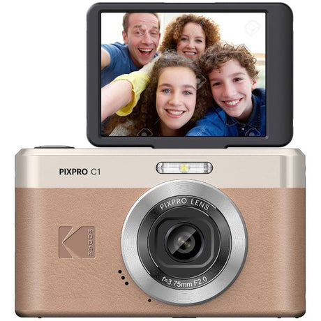 Kodak C1 Compact Camera Tiltable Scherm Brown - image 2 of 5