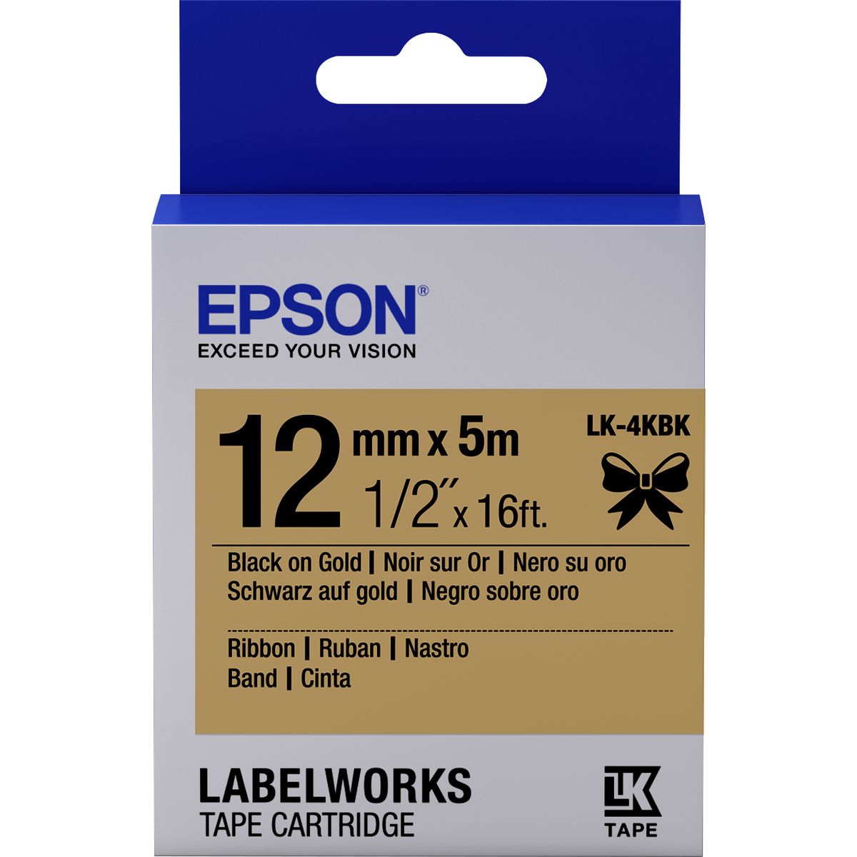 Epson Tape - LK4KBK Ribbon Black