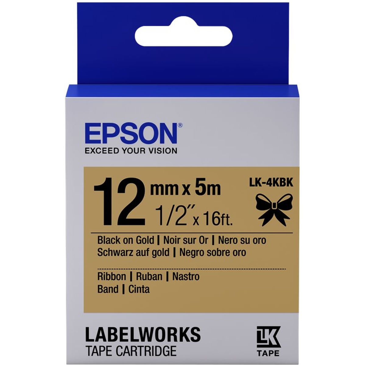 Epson Tape - LK4KBK Ribbon Black - image 2 of 2