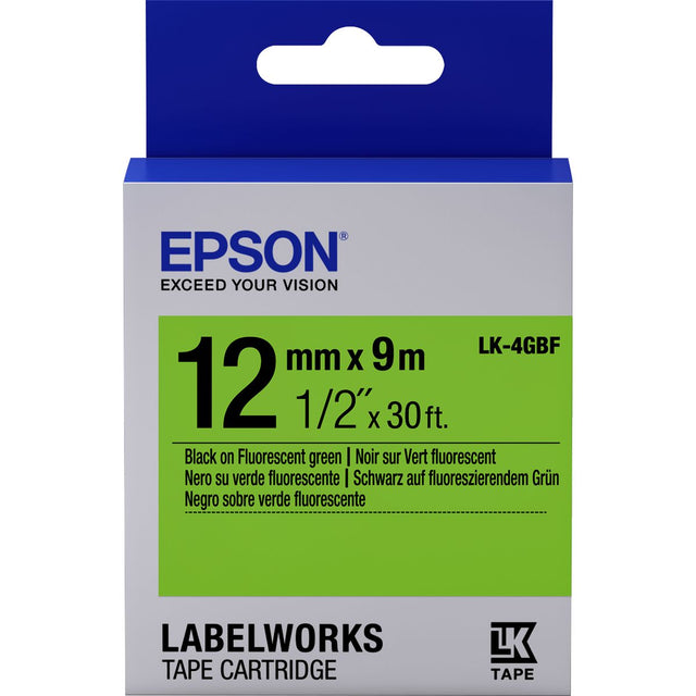 Epson Tape - LK4GBF Fluor Black