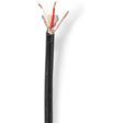 Nedis Microphone Cable | 2X 0.35 MM2 | 100 M | On Rol | Black