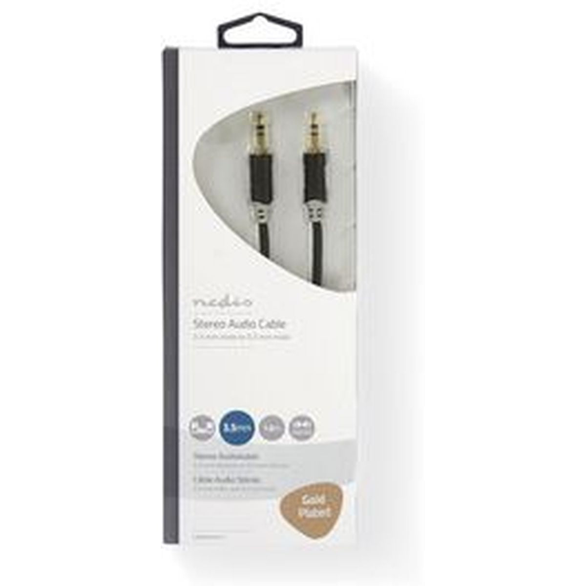 Nedis Stereo Audio Cable 3.5mm M - 3.5mm M 1.0m GY - image 3 of 3