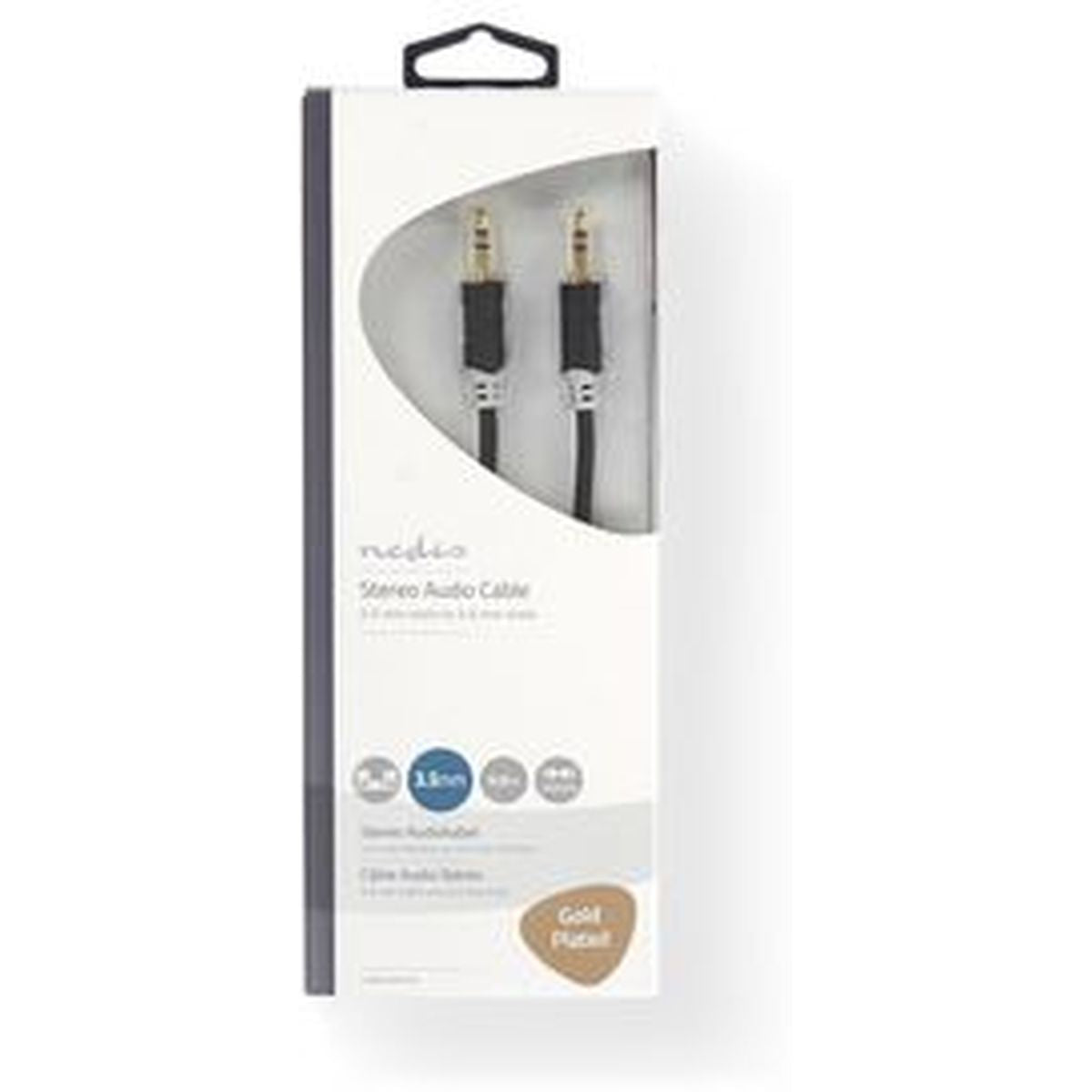 Nedis Stereo Audio Cable 3.5mm M - 3.5mm M 5.0m GY - image 3 of 3