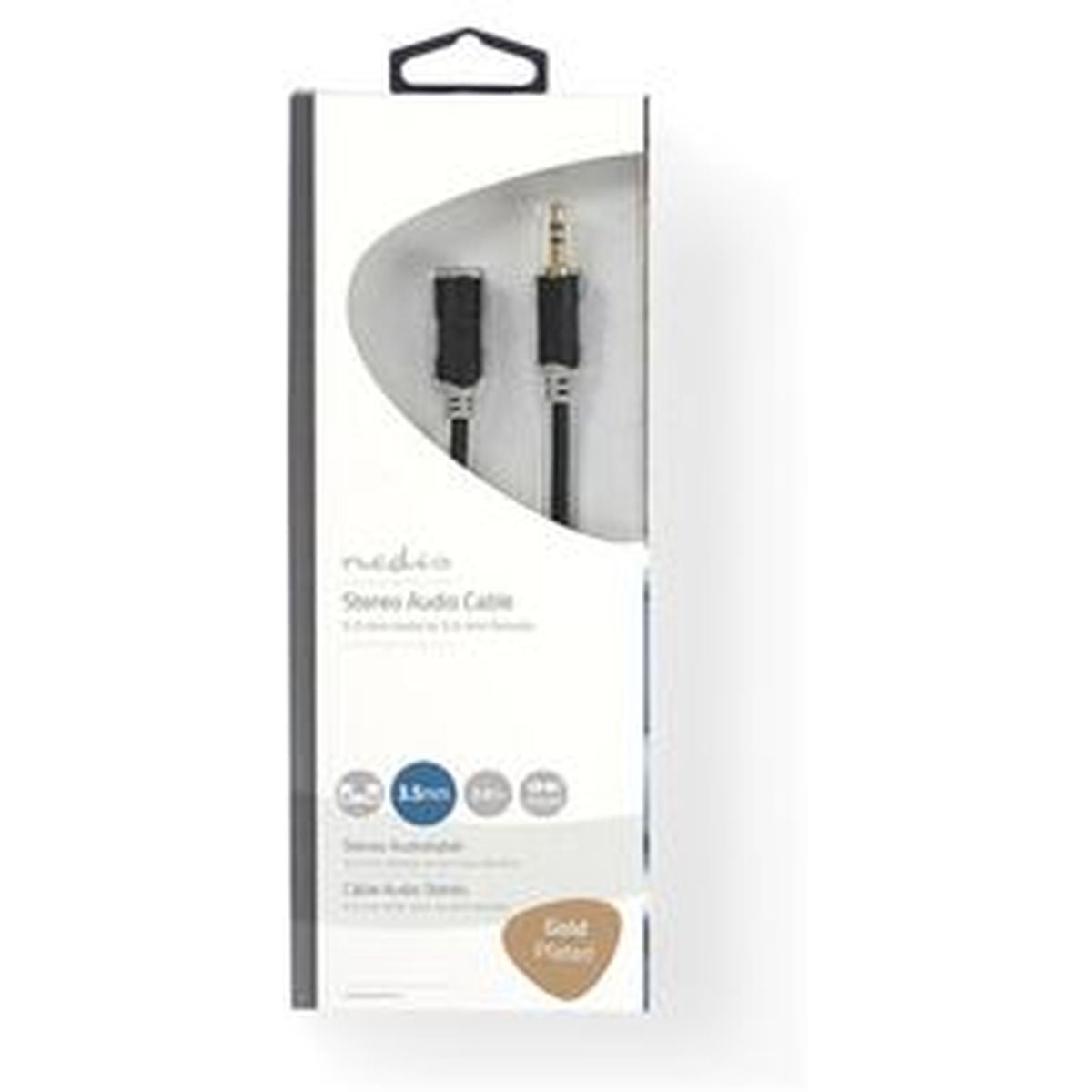 Nedis Stereo Audio Cable 3.5mm M - 3.5mm F 2.0m GY - image 3 of 3