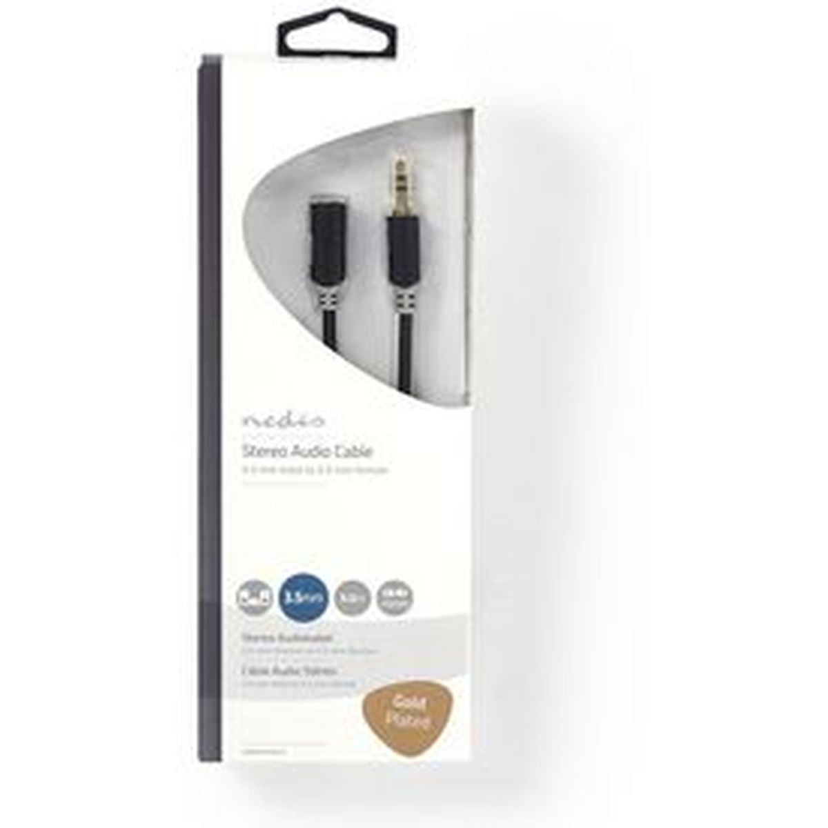 Nedis Stereo Audio Cable 3.5mm M - 3.5mm F 5.0m GY - image 3 of 3