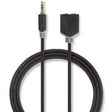 Nedis Stereo Audio Cable 3.5mm M - 2X 3.5mm F 0.2m GY