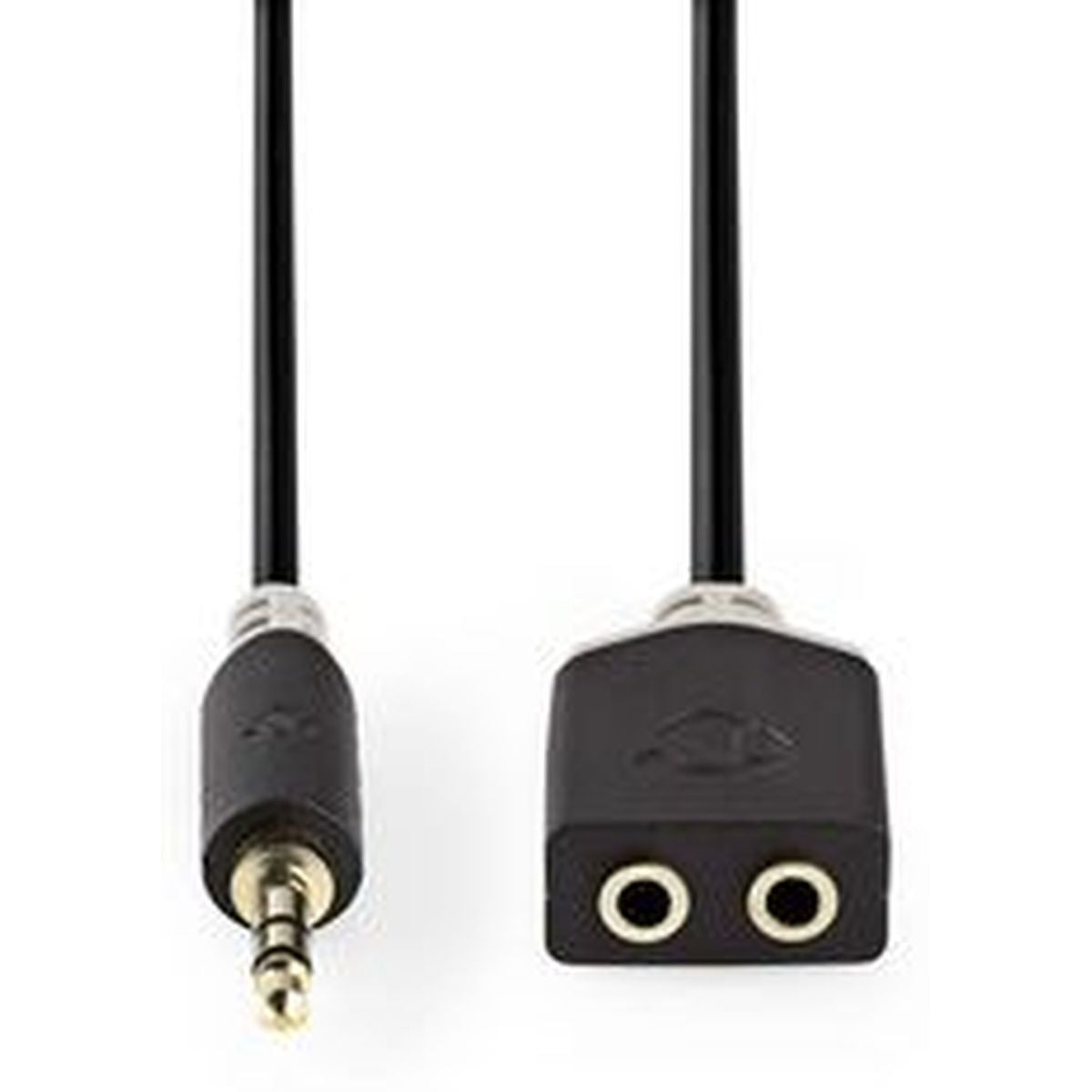 Nedis Stereo Audio Cable 3.5mm M - 2X 3.5mm F 0.2m GY - image 2 of 3
