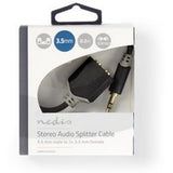 Nedis Stereo Audio Cable 3.5mm M - 2X 3.5mm F 0.2m GY - image 3 of 3