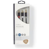 Nedis Stereo Audio Cable 3.5mm M - 2X RCA M 5.0m GY - image 3 of 3