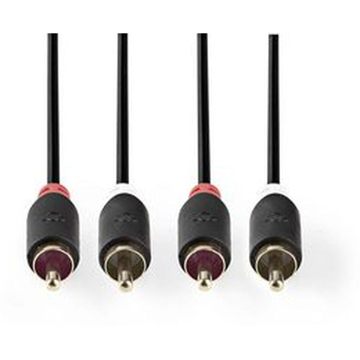 Nedis Stereo Audio Cable 2X RCA M - 2X RCA M 3.0m GY - image 2 of 3