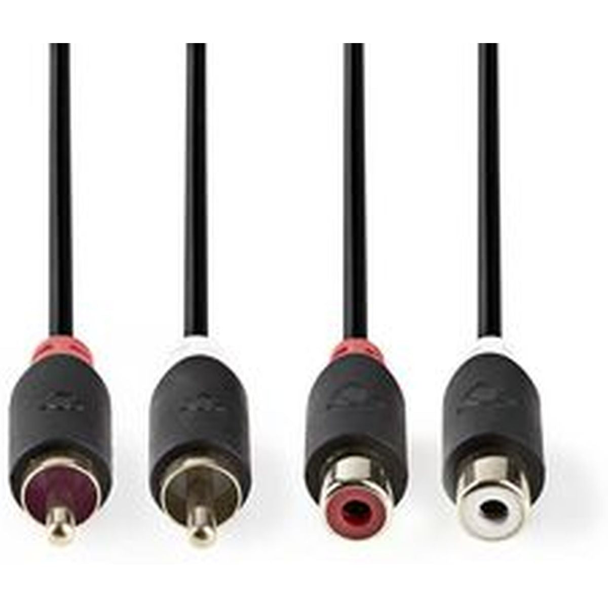 Nedis Stereo Audio Cable 2X RCA M - 2X RCA F 2.0m GY - image 2 of 3