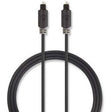 Nedis Optical Audio Cable TosLink M - TosLink M 1.0m GY