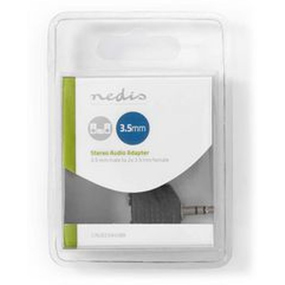 Nedis Stereo-Audio Adapter 3.5mm M-2X 3.5mm F BK - image 4 of 4