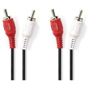 Nedis Stereo-Audio Cable 2X RCA M-2X RCA M 3.0m BK