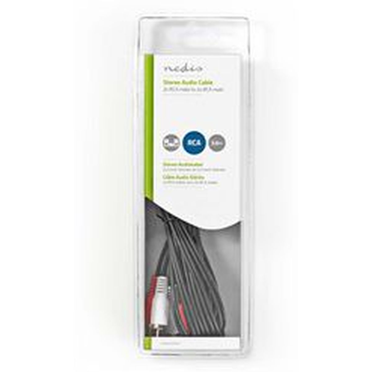 Nedis Stereo-Audio Cable 2X RCA M-2X RCA M 3.0m BK - image 3 of 3