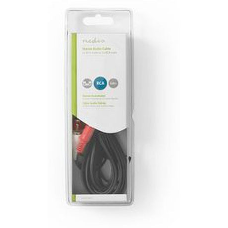 Nedis Stereo-Audio Cable 2X RCA M-2X RCA M 5.0m BK - image 3 of 3
