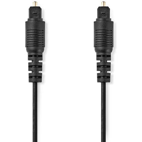 Nedis Optical Audio Cable | TosLink Male | TosLink Male | 10.0m Round PVC Black