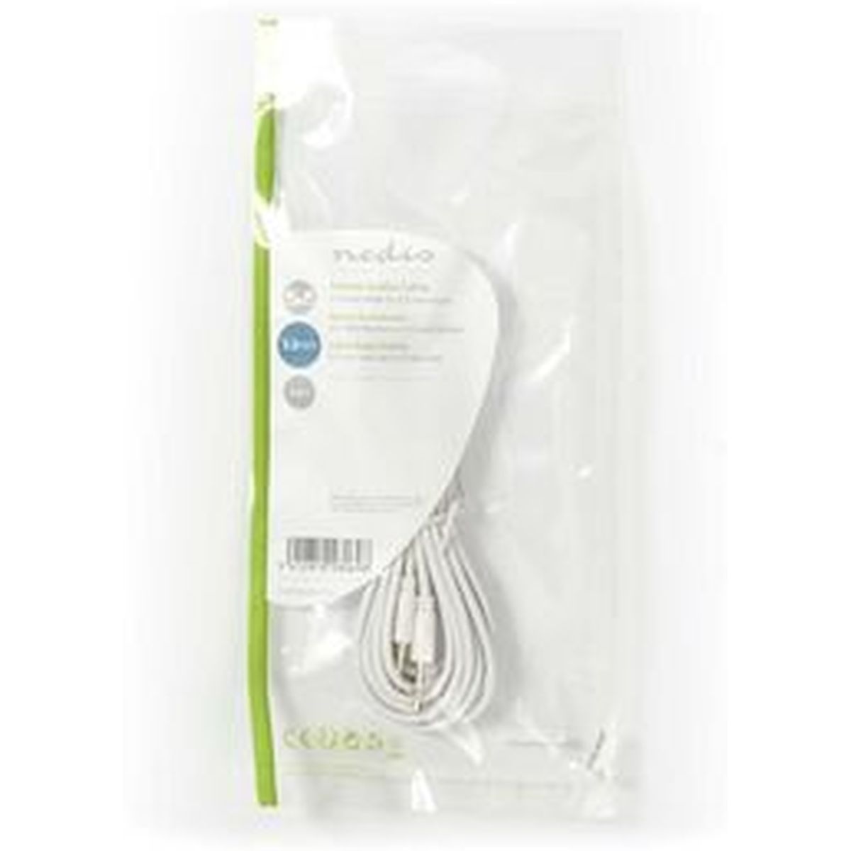 Nedis Stereo-Audio Cable 3.5mm M-3.5mm M 3.0m WH - image 4 of 4