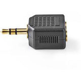 Nedis Stereo Audio Adapter 3.5mm M-2X 3.5mm F 10 Pieces BK - image 2 of 5