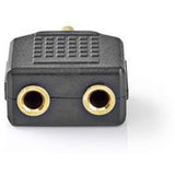 Nedis Stereo Audio Adapter 3.5mm M-2X 3.5mm F 10 Pieces BK - image 3 of 5