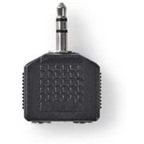 Nedis Stereo Audio Adapter 3.5mm M-2X 3.5mm F 10 Pieces BK