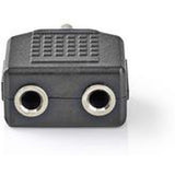 Nedis Stereo Audio Adapter 3.5mm M-2X 3.5mm F 10 Pieces BK - image 3 of 5