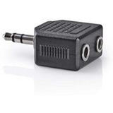 Nedis Stereo Audio Adapter 3.5mm M-2X 3.5mm F 10 Pieces BK - image 4 of 5