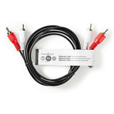 Nedis Stereo Audio Cable 2X RCA M-2X RCA M 1.5m BK - image 3 of 3