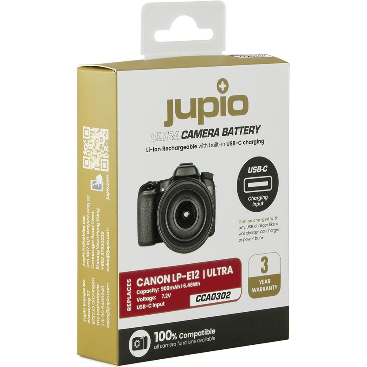 Jupio LP-E12 Ultra C (USB-C Input) 900mAh - image 3 of 3