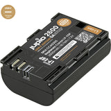 Jupio LP-E6P Ultra C (USB-C Input) 2600mAh (6A Continuous Discharge) 18.7WH