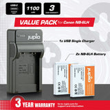 Jupio Kit: 2X Battery NB-6LH + USB Single Charger - image 5 of 5