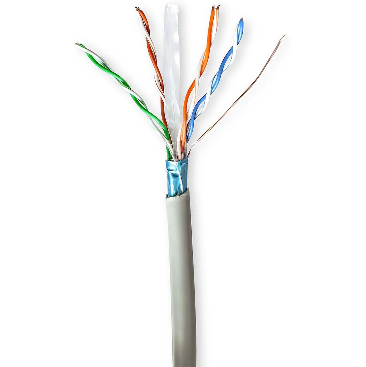 Nedis Network Cable CAT6 Stranded F/UTP CCA 100 M Indoor PVC GY