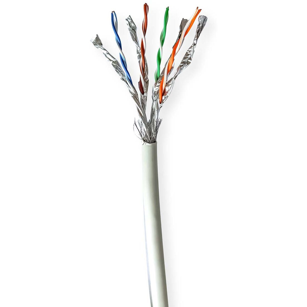 Nedis Network Cable CAT7 Solid S/FTP Copper 100 M Indoor LSZH GY