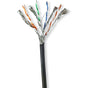 Nedis Network Cable CAT7 Solid S/FTP Copper 100 M Outdoor Pe BK