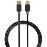 Nedis Cable USB 2.0 A M - A M 2.0m GY