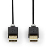 Nedis Cable USB 2.0 A M - A M 2.0m GY - image 2 of 3