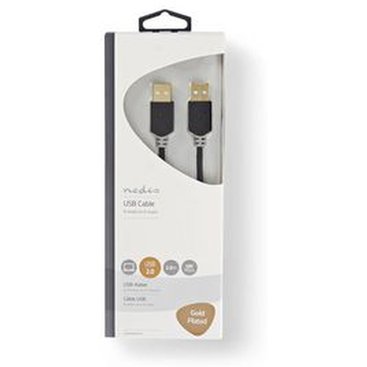 Nedis Cable USB 2.0 A M - A M 2.0m GY - image 3 of 3